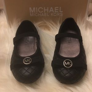 Michael Kors Rover Lux Flat Black Mary Jane Sz 7